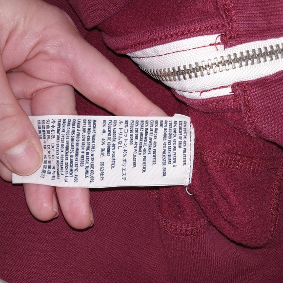 Abercrombie Kids zip up jacket size L Rugged look Fleece lining - Picture 10 of 10